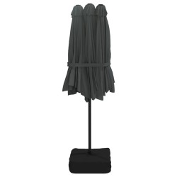 Parasol à double tête anthracite 449x245 cm 