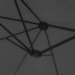 Parasol à double tête anthracite 449x245 cm 