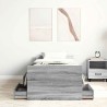 Cadre de lit sans matelas sonoma gris 100x200 cm 