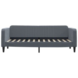 Lit de repos gris foncé 80x200 cm velours 