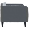 Lit de repos gris foncé 80x200 cm velours 