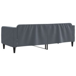 Lit de repos gris foncé 80x200 cm velours 