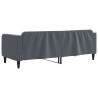 Lit de repos gris foncé 80x200 cm velours 