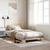 Cadre de lit sans matelas avec tête de lit 100x200 cm 