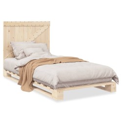 Cadre de lit sans matelas avec tête de lit 100x200 cm 