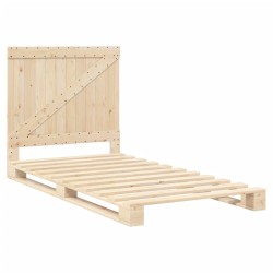 Cadre de lit sans matelas avec tête de lit 100x200 cm 