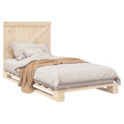 Cadre de lit sans matelas avec tête de lit 100x200 cm 