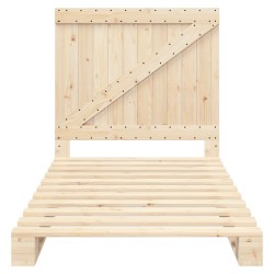 Cadre de lit sans matelas avec tête de lit 100x200 cm 