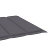 Chaise longue de jardin avec table et coussin Pin imprégné 