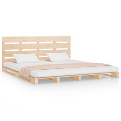 Cadre de lit 120x190 cm Bois pin massif Petit Double 