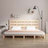 Cadre de lit 120x190 cm Bois pin massif Petit Double 