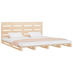 Cadre de lit 120x190 cm Bois pin massif Petit Double 