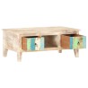 Table basse 100x55x40 cm Bois d'acacia brut 