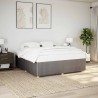 Cadre de lit sans matelas taupe 200x200 cm tissu 
