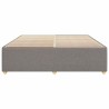 Cadre de lit sans matelas taupe 200x200 cm tissu 