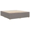 Cadre de lit sans matelas taupe 200x200 cm tissu 