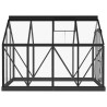 Cadre de remplacement de serre 155x103x191 cm aluminium 