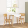 Chaises à manger 2 pcs bois massif caoutchouc 