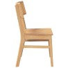Chaises à manger 2 pcs bois massif caoutchouc 