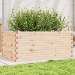 Jardinière 110x60x46 cm bois de pin massif 