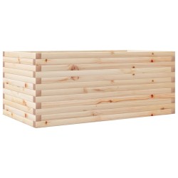 Jardinière 110x60x46 cm bois de pin massif 