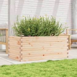 Jardinière 110x60x46 cm bois de pin massif 