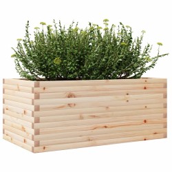 Jardinière 110x60x46 cm bois de pin massif 