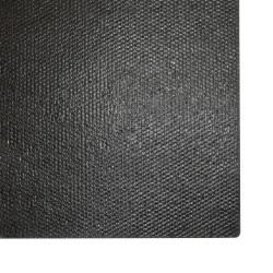 Tapis de porte noir 100x300 cm fibre de coco touffeté 