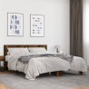 Cadre de lit sans matelas chêne fumé 150x200 cm 