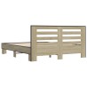 Cadre de lit sans matelas chêne sonoma 150x200 cm 
