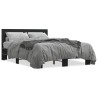 Cadre de lit sans matelas noir 140x190 cm 