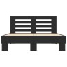 Cadre de lit sans matelas noir 140x190 cm 