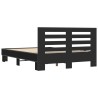 Cadre de lit sans matelas noir 140x190 cm 