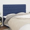 Têtes de lit 4 pcs Bleu 90x7x78/88 cm Tissu 