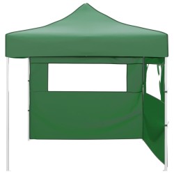 Tente pliable avec 2 parois 3 x 3 m Vert 