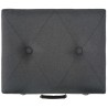 Tabourets de rangement lot de 3 Gris foncé Tissu 