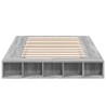 Cadre de lit sans matelas sonoma gris 135x190 cm 