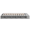Cadre de lit sans matelas sonoma gris 135x190 cm 