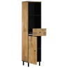 Armoire de salle de bain 38x33x160 cm bois massif de manguier 