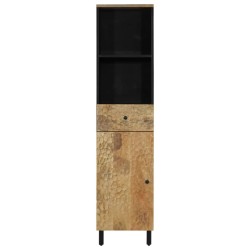 Armoire de salle de bain 38x33x160 cm bois massif de manguier 