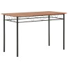 Ensemble de salle à manger 5 pcs MDF et acier Marron 