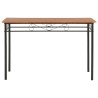 Ensemble de salle à manger 5 pcs MDF et acier Marron 