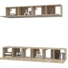 Ensemble de meubles TV 5 pcs Chêne sonoma Bois d'ingénierie 