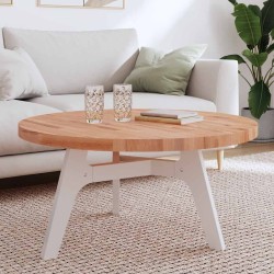 Dessus de table Ø90x4 cm rond bois massif de hêtre 