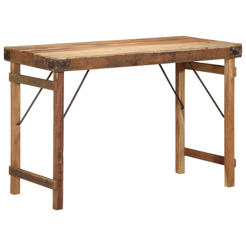 Table de salle à manger110x55x76 cm en bois massif de récupération 