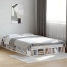 Cadre de lit sans matelas blanc 140x190 cm 