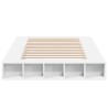 Cadre de lit sans matelas blanc 140x190 cm 