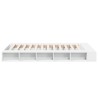Cadre de lit sans matelas blanc 140x190 cm 