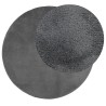 Tapis OVIEDO à poils courts anthracite Ø 280 cm 
