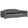 Lit de repos gris foncé 100x200 cm tissu 